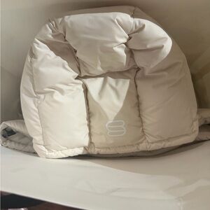 Aritzia Cream Puffer Vest